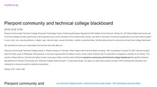 
                            9. Pierpont community and technical college blackboard