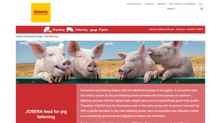 
                            9. Pig fattening - JOSERA mineral feed for pigs