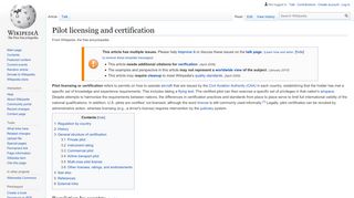 
                            8. Pilot licensing and certification - Wikipedia