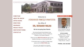 
                            5. Pinewood Family Practice | Richard P. Walsh M.D. | Home Page
