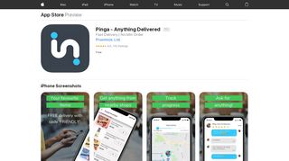 
                            6. ‎Pinga - Anything Delivered on the App Store