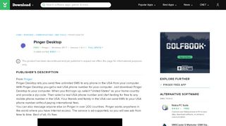 
                            10. Pinger Desktop - Free download and software reviews - CNET ...
