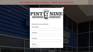 
                            7. Pint Nine Brewing Company