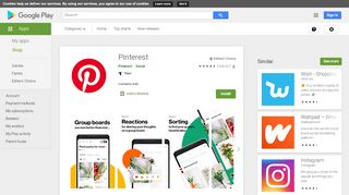 
                            8. Pinterest - Apps on Google Play