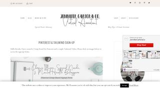 
                            4. Pinterest & Tailwind Sign-Up - Jennifer Carfora Co