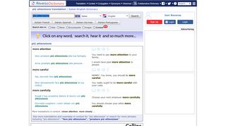 
                            6. più attenzione translation English | Italian dictionary ...