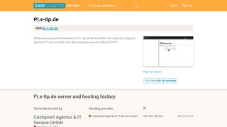 
                            8. Pi.x-tip.de server and hosting history