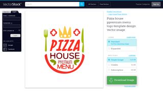 
                            8. Pizza house ppremium menu logo template design vector ...