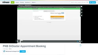 
                            7. PKB DrDoctor Appointment Booking on Vimeo