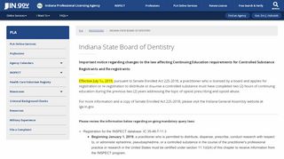 
                            7. PLA: Indiana State Board of Dentistry - IN.gov