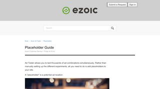 
                            4. Placeholder Guide – Ezoic