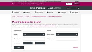 
                            5. Planning application search | London City Hall - London.gov.uk