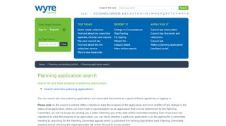 
                            4. Planning application search - Wyre Council