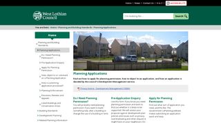 
                            1. Planning Applications - West Lothian Council