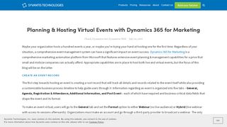 
                            4. Planning & Hosting Virtual Events with Dynamics 365 for Marketing