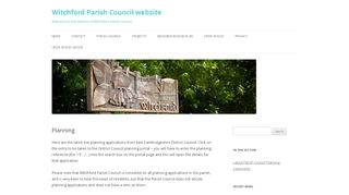 
                            8. Planning | Witchford Parish Council website