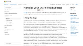 
                            9. Planning your SharePoint hub sites | Microsoft Docs