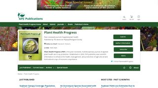 
                            7. Plant Health Progress Journal - apsjournals.apsnet.org