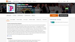 
                            9. Plastivision India (Jan 2020), Mumbai India - Trade Show