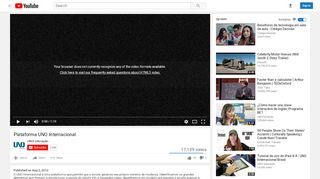 
                            9. Plataforma UNO Internacional - YouTube
