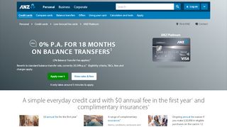 
                            3. Platinum credit card | ANZ