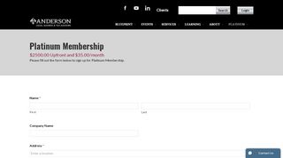 
                            3. Platinum Membership Signup - Anderson Advisors | Asset Protection ...