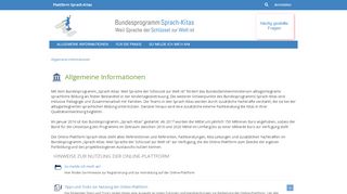 
                            1. Plattform Sprach-Kitas - Allgemeine Informationen