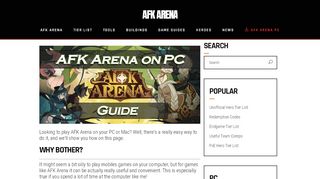 
                            3. Play AFK Arena on Your PC/Mac Computer