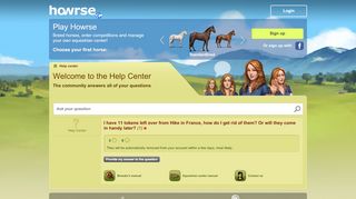 
                            4. Play Howrse - Help center - Howrse