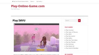 
                            5. Play IMVU | Play-Online-Game.com