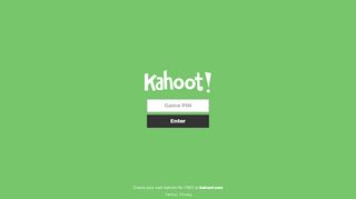 
                            2. Play Kahoot! - Enter game PIN here!
