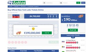 
                            1. Play New York Lotto Online | 24Lottos