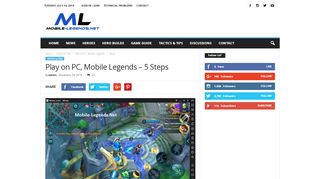 
                            4. Play on PC, Mobile Legends - 5 Steps 2019 - Mobile Legends