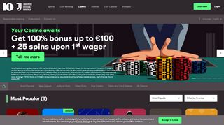 
                            2. Play Online Casino Games : Get up to £200 Bonus - 10Bet