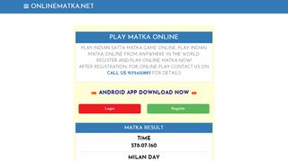 
                            7. Play Online Satta Matka Game - OnlineMatka.Net