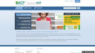 
                            1. PlaybackACP | ACP: ACP Meetings & Conferences | Recordings ...