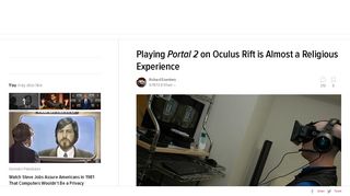 
                            4. Playing Portal 2 on Oculus Rift is Almost a Religious Experience