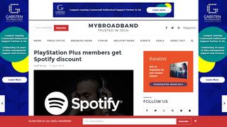 
                            3. PlayStation Plus members get Spotify discount