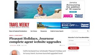 
                            8. Pleasant Holidays, Journese complete agent website upgrades ...