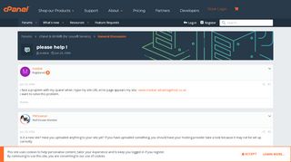 
                            8. please help ! | cPanel Forums