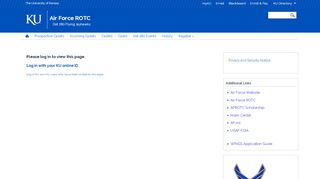 
                            7. Please log in | Air Force ROTC - afrotc.drupal.ku.edu