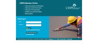 
                            6. Please Log In - CWPS Member Online
