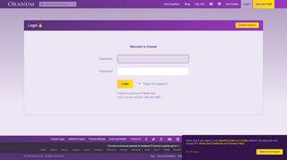 
                            1. Please Log In - Oranum