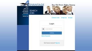 
                            1. Please Login - Advantage Personnel, Inc.