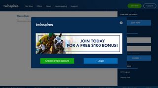 
                            2. Please login | Bet Online With The Leader In ... - TwinSpires.com