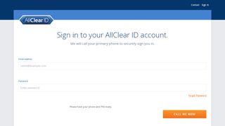 
                            2. Please Login to Your AllClear ID Account to ... - AllClear ID