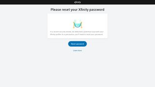 
                            8. Please reset your password - login.xfinity.com