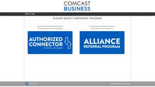 
                            4. Please Select a Referral Program - Comcast Biz Leads