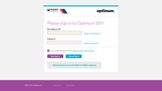 
                            7. Please sign in to Optimum WiFi