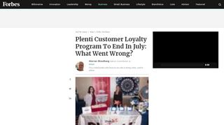 
                            10. Plenti Customer Loyalty Program To End In July: …